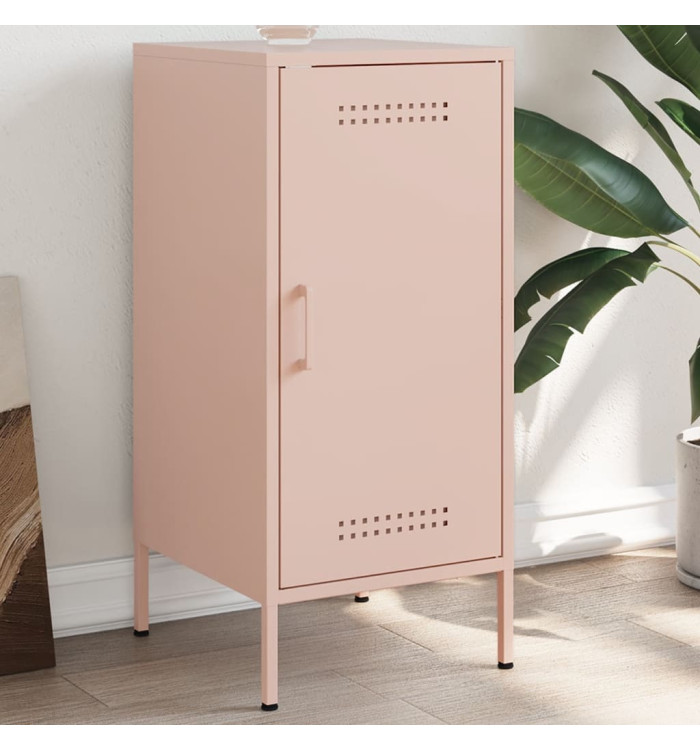 Buffet rose 36x39x79 cm acier | Mobilier & Déco