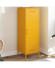 Buffet jaune moutarde 36x39x113 cm acier | Mobilier & Déco