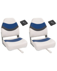 Ensemble de sièges de bateau pliables lot de 4 dossier haut | Mobilier & Déco