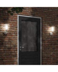 Applique murale d'extérieur argenté acier inoxydable | Mobilier & Déco