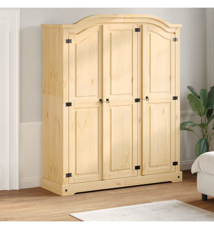 Garde-robe Corona 151,5x52x186 cm bois de pin massif | Mobilier & Déco