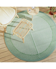 Tapis d'extérieur ARAKIL vert Ø160 cm PP | Mobilier & Déco