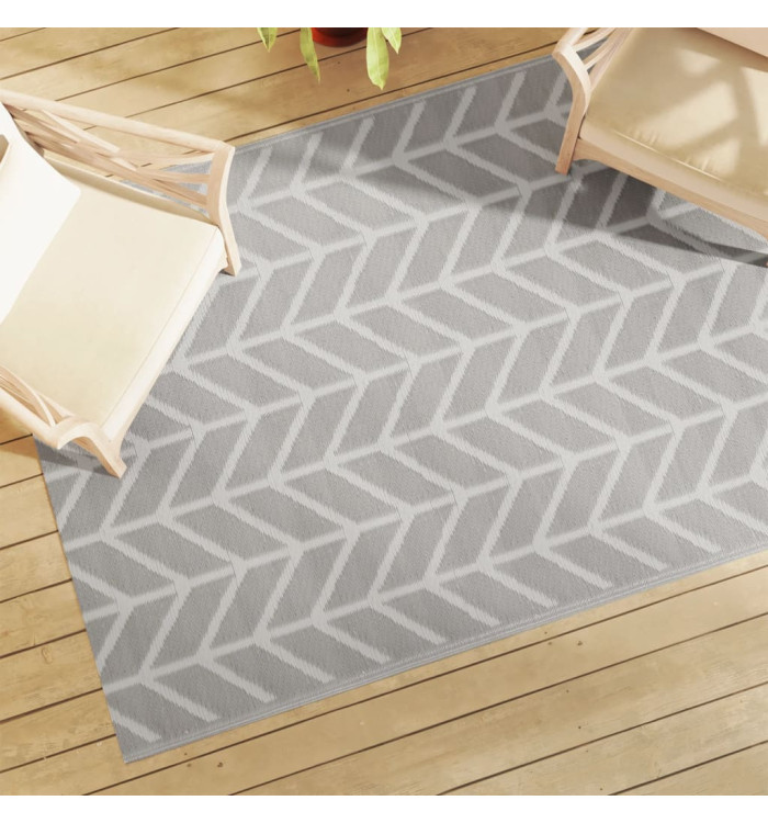 Tapis d'extérieur ARAKIL gris 140 x 200 cm PP | Mobilier & Déco