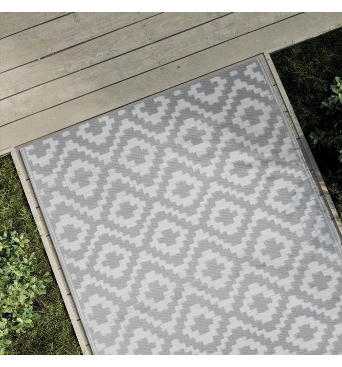 Tapis d'extérieur ARAKIL Gris 120x180 cm PP | Mobilier & Déco