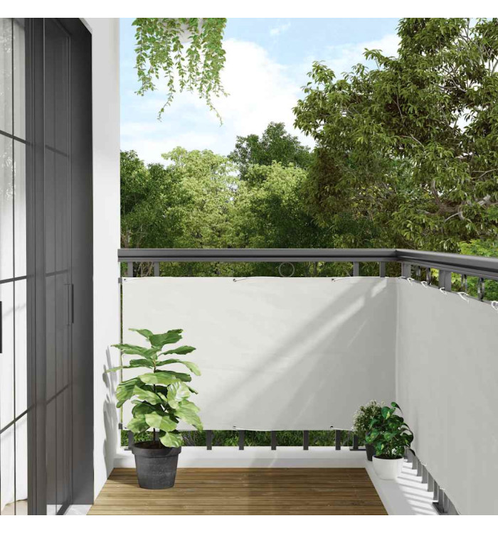 Écran d'intimité de balcon blanc 300x90 cm PVC | Mobilier & Déco
