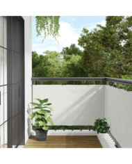 Écran d'intimité de balcon blanc 300x90 cm PVC | Mobilier & Déco