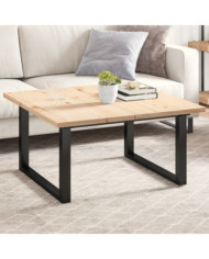 Dessus de table 2 pcs 90x45x2,5cm rectangulaire bois pin massif | Mobilier & Déco