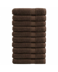 Serviettes de sauna de qualité supérieure SOLUND 10 pcs marron | Mobilier & Déco