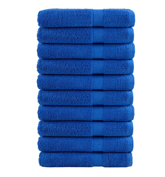 Serviettes de sauna de qualité supérieure SOLUND 10 pcs bleu | Mobilier & Déco