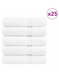 Serviettes de bain de qualité supérieure SOLUND 25 pcs blanc | Mobilier & Déco