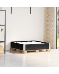 Collier de palette noir 100x100 cm bois de pin solide | Mobilier & Déco