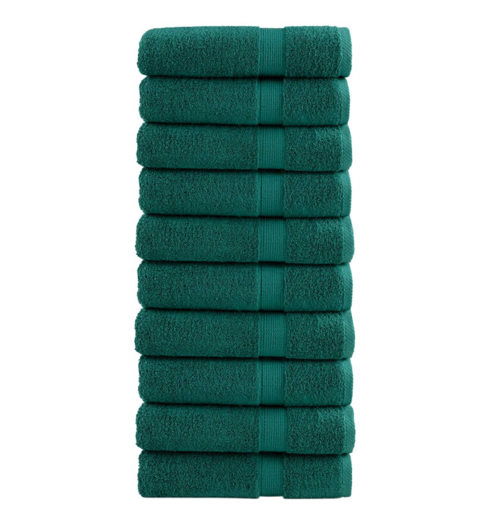 Serviettes de douche de qualité supérieure SOLUND 10 pcs vert | Mobilier & Déco
