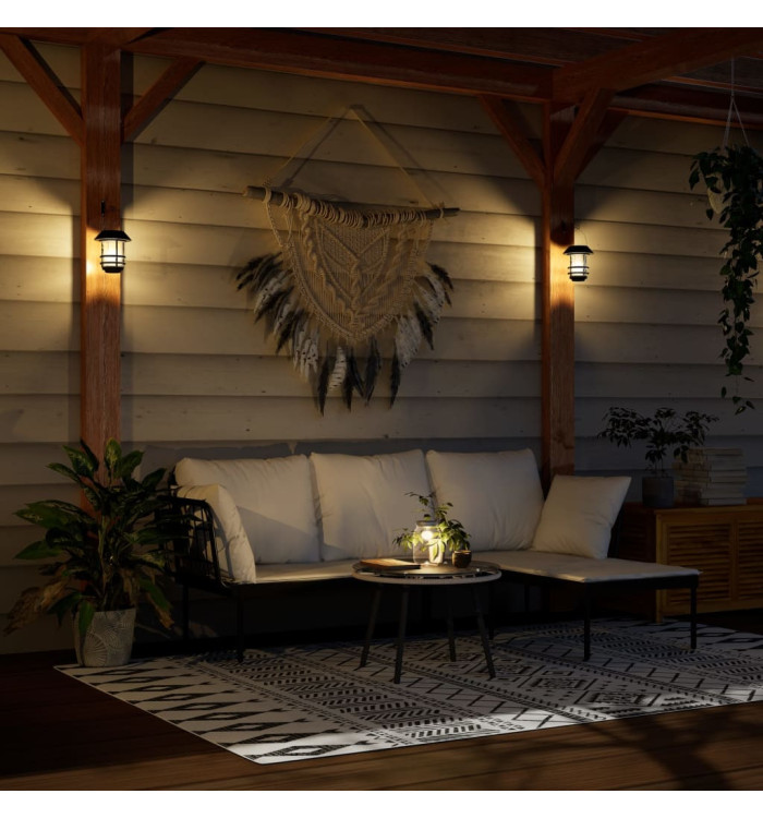 Lanternes murales solaires d'extérieur 2 pcs blanc chaud | Mobilier & Déco
