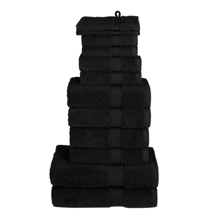 Ensemble de serviettes de qualité supérieure SOLUND 12 pcs bleu | Mobilier & Déco