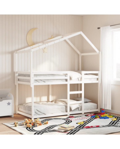 Toit de lit pour enfants 213x85,5x144,5 cm bois de pin massif | Mobilier & Déco