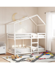 Toit de lit pour enfants 213x85,5x144,5 cm bois de pin massif | Mobilier & Déco