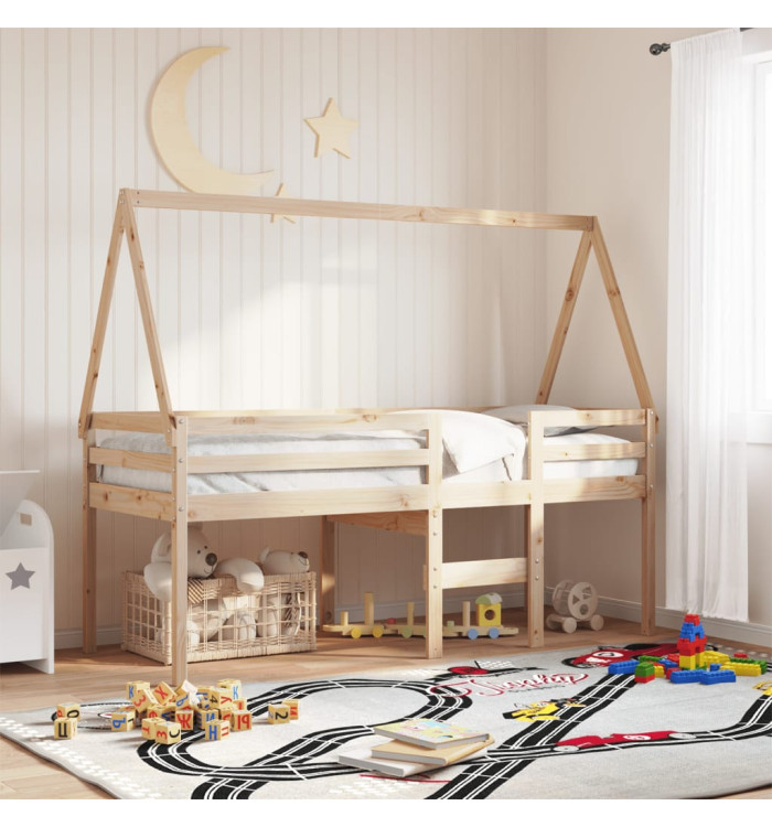 Toit de lit pour enfants 209x95,5x88 cm bois de pin massif | Mobilier & Déco