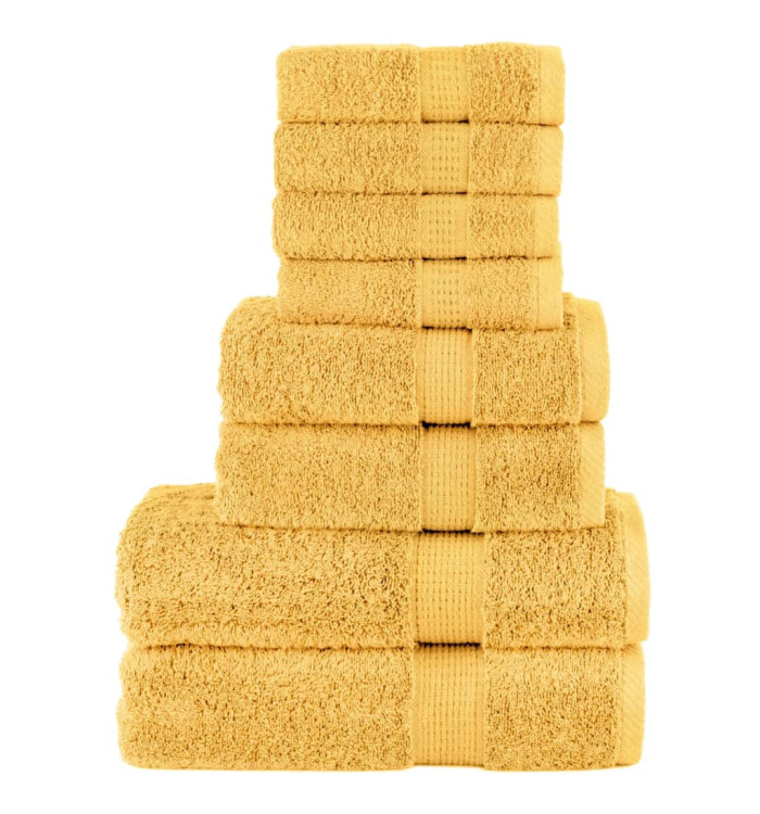 Ensemble de serviettes de qualité supérieure SOLUND 8 pcs doré | Mobilier & Déco
