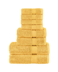Ensemble de serviettes de qualité supérieure SOLUND 8 pcs doré | Mobilier & Déco