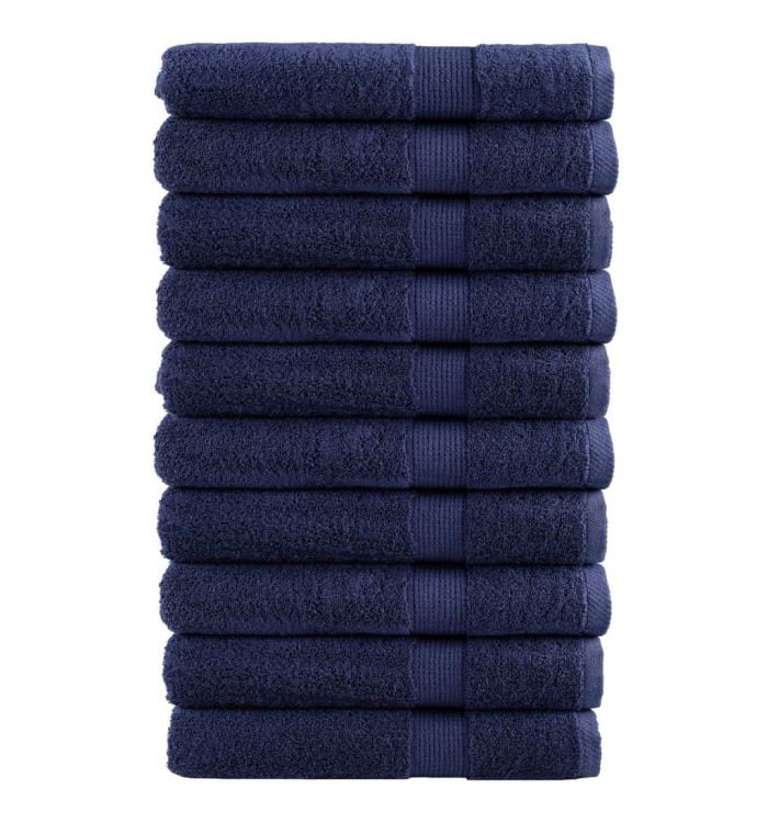 Serviettes de qualité supérieure SOLUND 10 pcs bleu marine | Mobilier & Déco