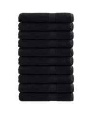 Serviettes de qualité supérieure SOLUND 10 pcs noir 600 g/m² | Mobilier & Déco