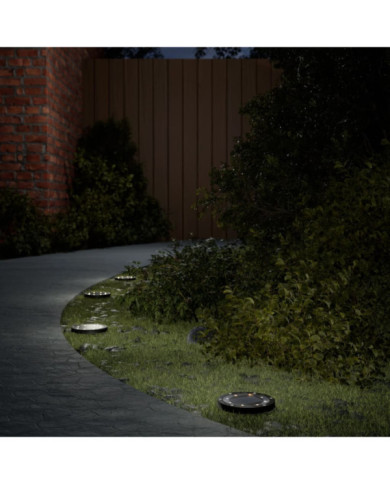 Lampes solaires de sol et piquets de sol extérieur 12 pcs | Mobilier & Déco