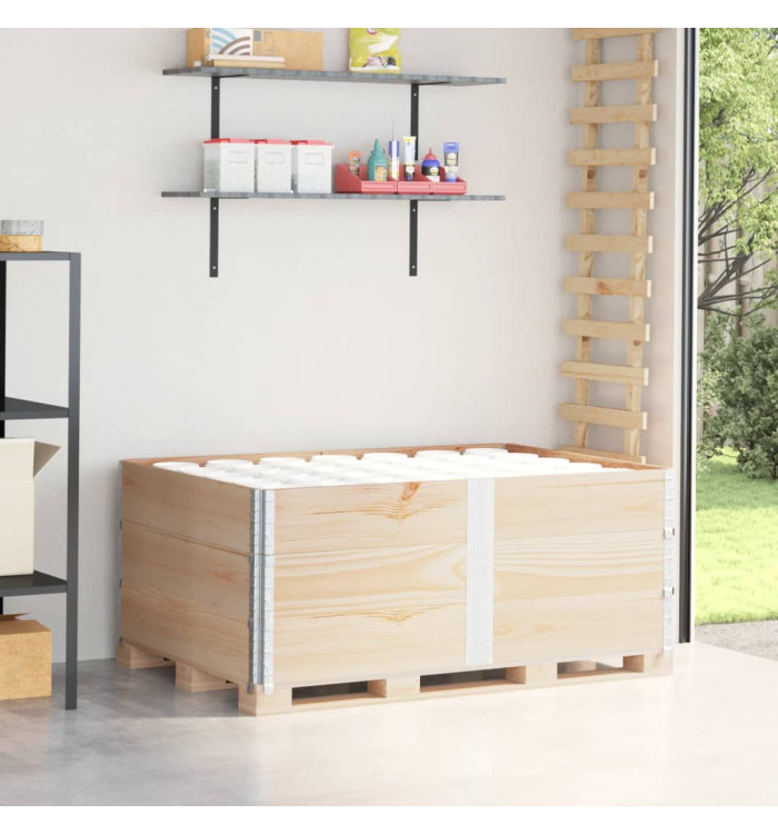 Colliers de palette 3 pcs 150x100 cm bois de pin solide | Mobilier & Déco