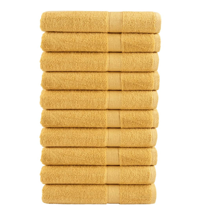 Serviettes de sauna de qualité supérieure SOLUND 10 pcs doré | Mobilier & Déco
