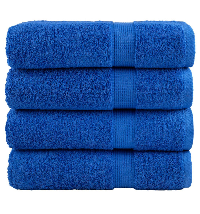 Serviettes de douche de qualité supérieure SOLUND 4 pcs bleu | Mobilier & Déco