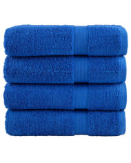 Serviettes de douche de qualité supérieure SOLUND 4 pcs bleu | Mobilier & Déco