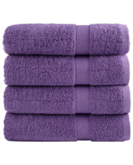 Serviettes de douche de qualité supérieure SOLUND 4 pcs violet | Mobilier & Déco