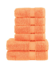 Ensemble de serviettes de qualité supérieure SOLUND 6pcs orange | Mobilier & Déco