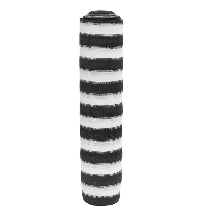Filet brise-vue anthracite et blanc 1,8x50 m PEHD 75 g/m² | Mobilier & Déco