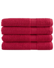 Serviettes de sauna de qualité supérieure SOLUND 4 pcs rouge | Mobilier & Déco