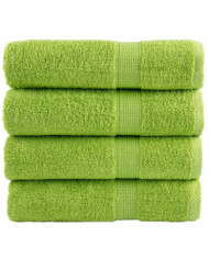 Essuie-mains de qualité supérieure SOLUND 4 pcs vert pomme | Mobilier & Déco
