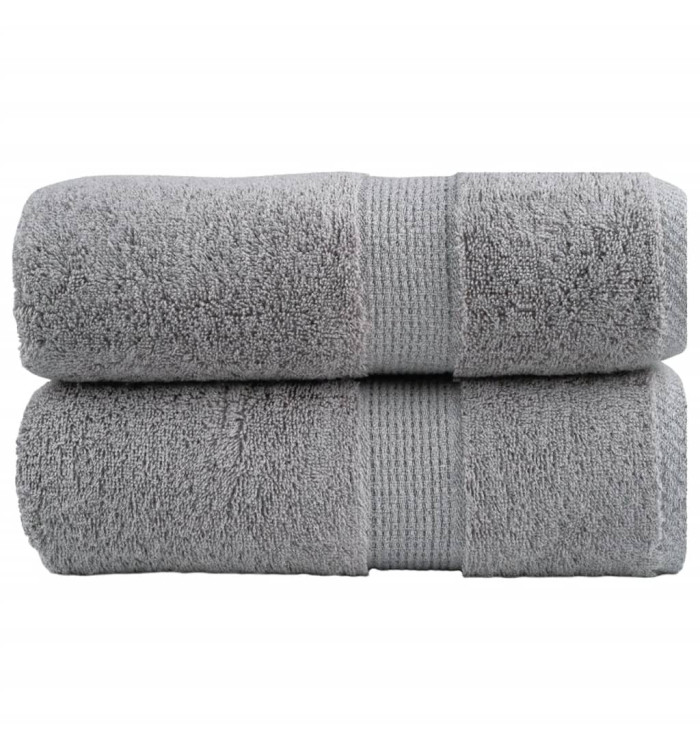 Serviettes de visage de qualité supérieure SOLUND 2 pcs gris | Mobilier & Déco