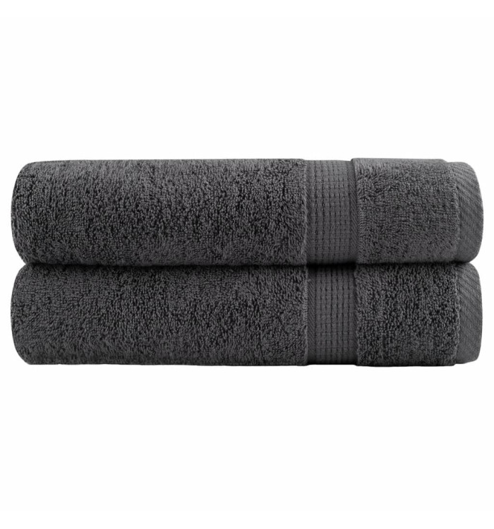 Essuie-mains de qualité supérieure SOLUND 2 pcs anthracite | Mobilier & Déco