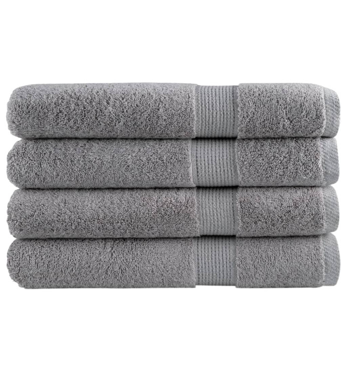Serviettes de sauna de qualité supérieure SOLUND 4 pcs gris | Mobilier & Déco