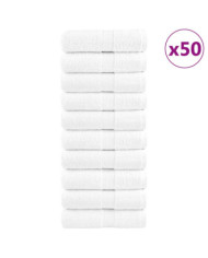 Serviettes d'invité de qualité supérieure SOLUND 50 pcs blanc | Mobilier & Déco