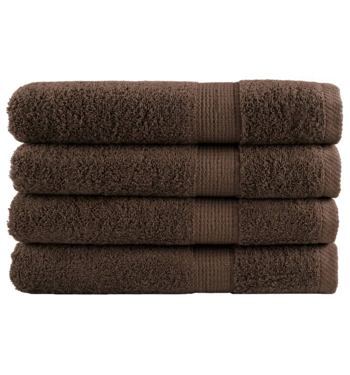 Serviettes de qualité supérieure SOLUND 4 pcs marron 600 g/m² | Mobilier & Déco