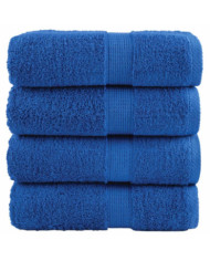 Serviettes de visage de qualité supérieure SOLUND 4 pcs bleu | Mobilier & Déco