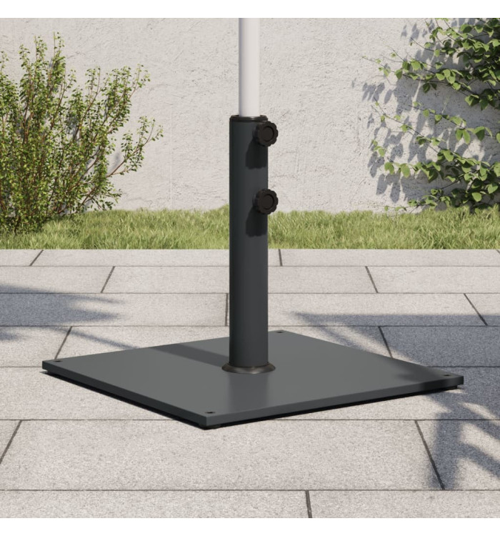 Base de parasol pour mâts Ø32/38/48 mm 17 kg carré | Mobilier & Déco