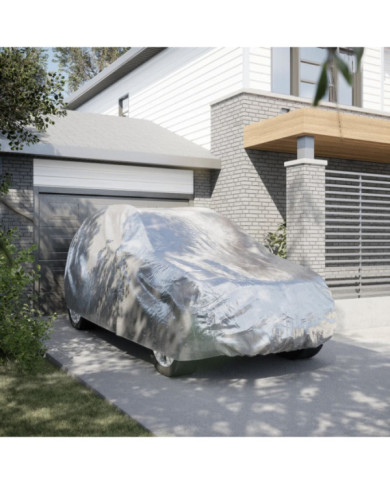 Housse de voiture SUV avec sangles à boucle complète argenté XL | Mobilier & Déco