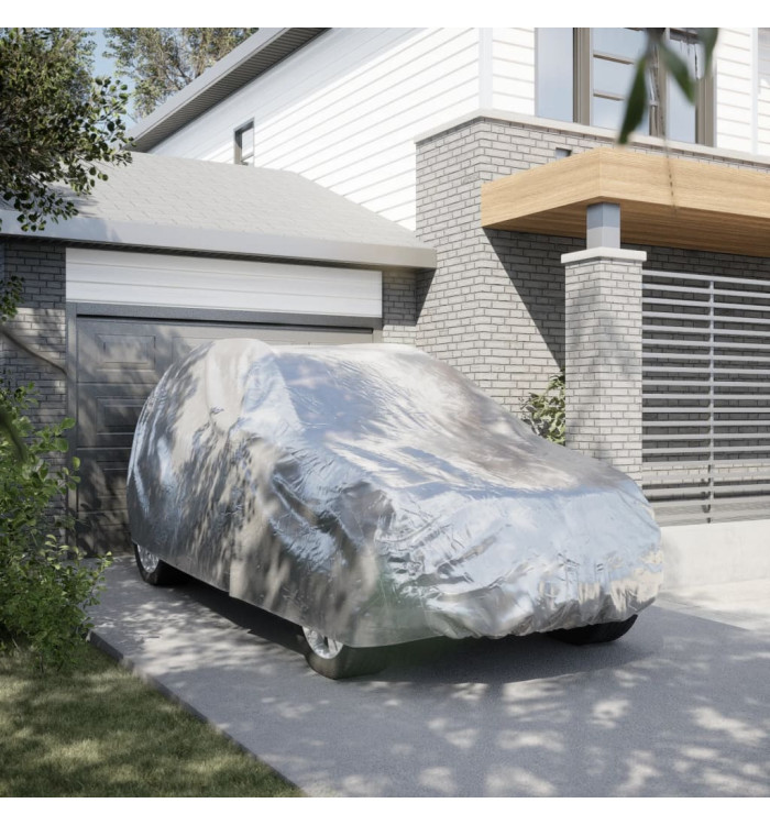 Housse de voiture SUV avec sangles à boucle complète argenté XL | Mobilier & Déco