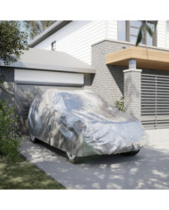 Housse de voiture SUV avec sangles à boucle complète argenté XL | Mobilier & Déco