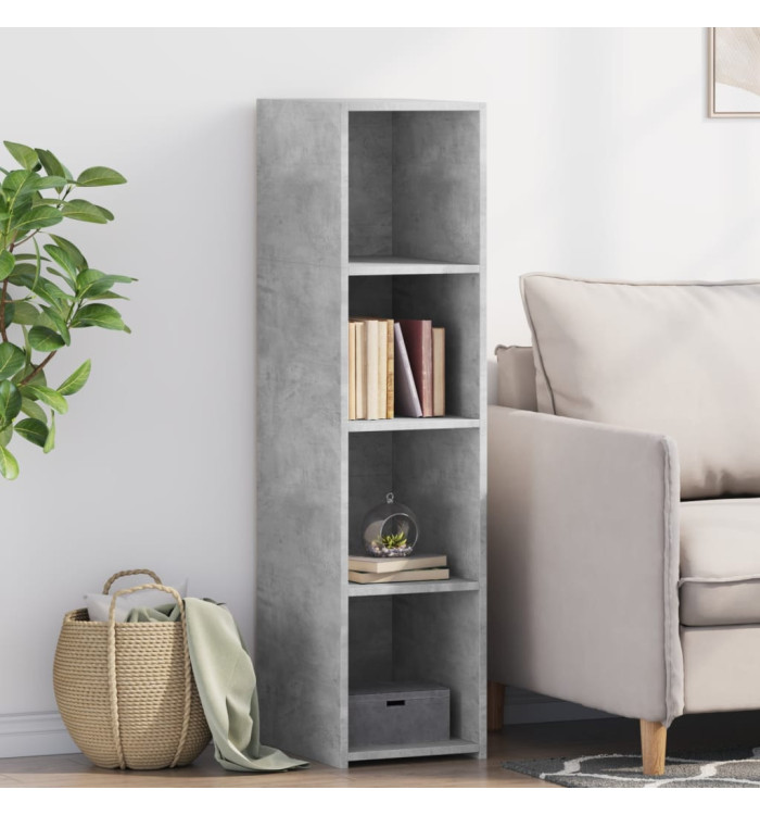 Buffet gris béton 30x41x124 cm bois d'ingénierie | Mobilier & Déco