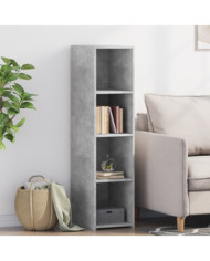 Buffet gris béton 30x41x124 cm bois d'ingénierie | Mobilier & Déco