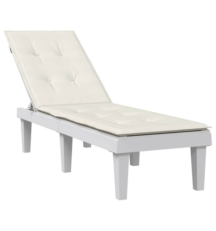 Coussin de chaise longue crème mélangé (75+105) x 50 x 4 cm | Mobilier & Déco