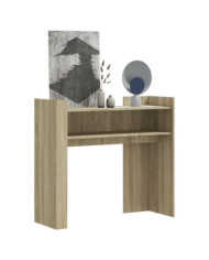 Table console chêne sonoma 100x35x90 cm bois d'ingénierie | Mobilier & Déco