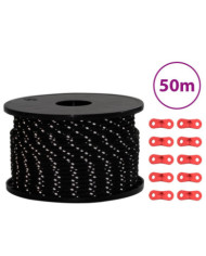 Corde de haubanage de tente avec bandes réfléchissantes et clés | Mobilier & Déco